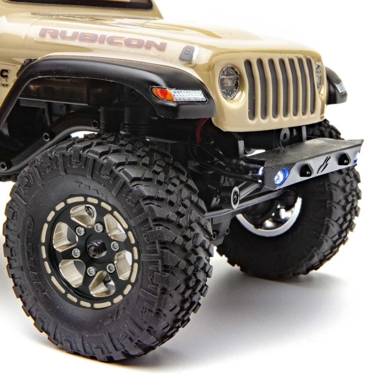 Powerhobby 1.0" Black Brass Beadlock Crawler Wheels 1/24 Axial SCX24 - PowerHobby