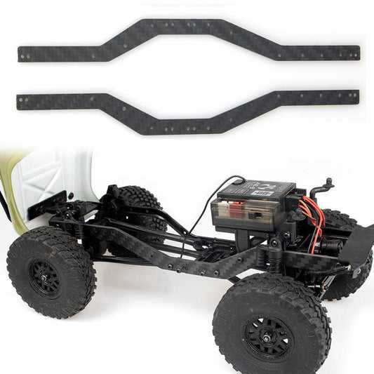 Powerhobby Axial SCX24 Deadbolt C10 JLU Betty Carbon Fiber Frame Rail set - PowerHobby