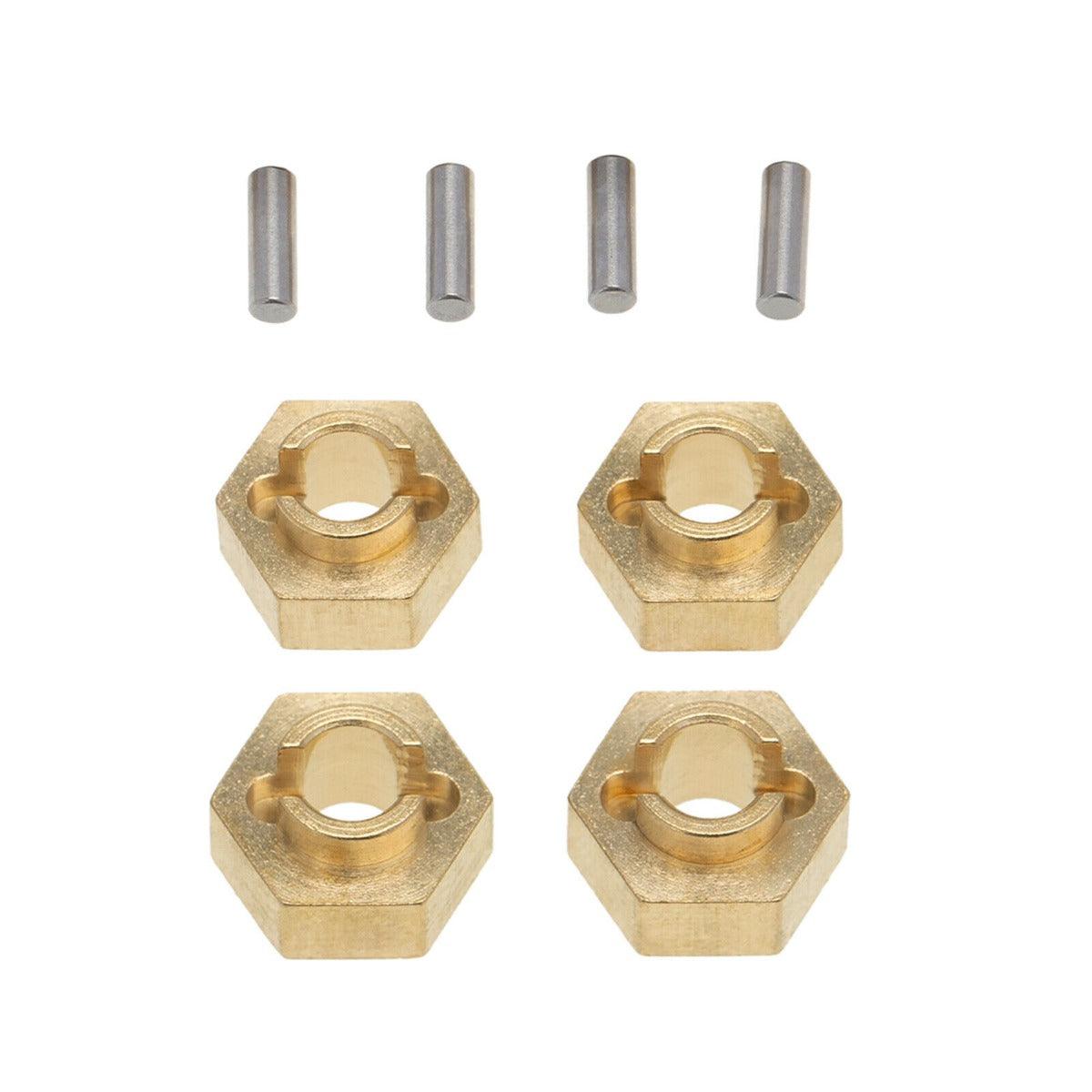 Powerhobby Axial SCX24 Brass 7mm Wheel Hex Hubs Jeep C10 Betty Deadbolt - PowerHobby