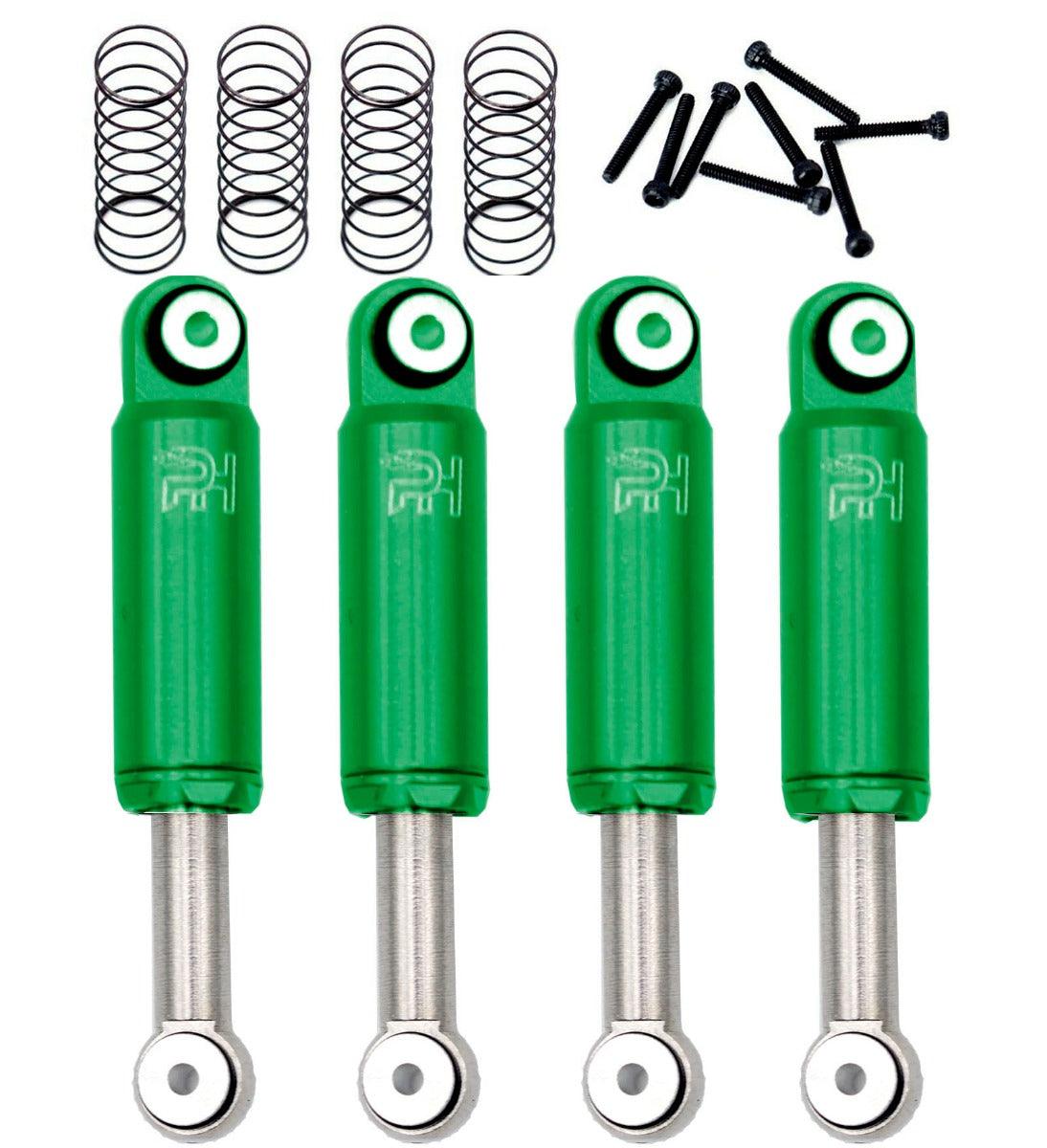 Powerhobby Green Aluminum Internal Spring Air Shocks Axial SCX24 C10 Jeep Betty - PowerHobby