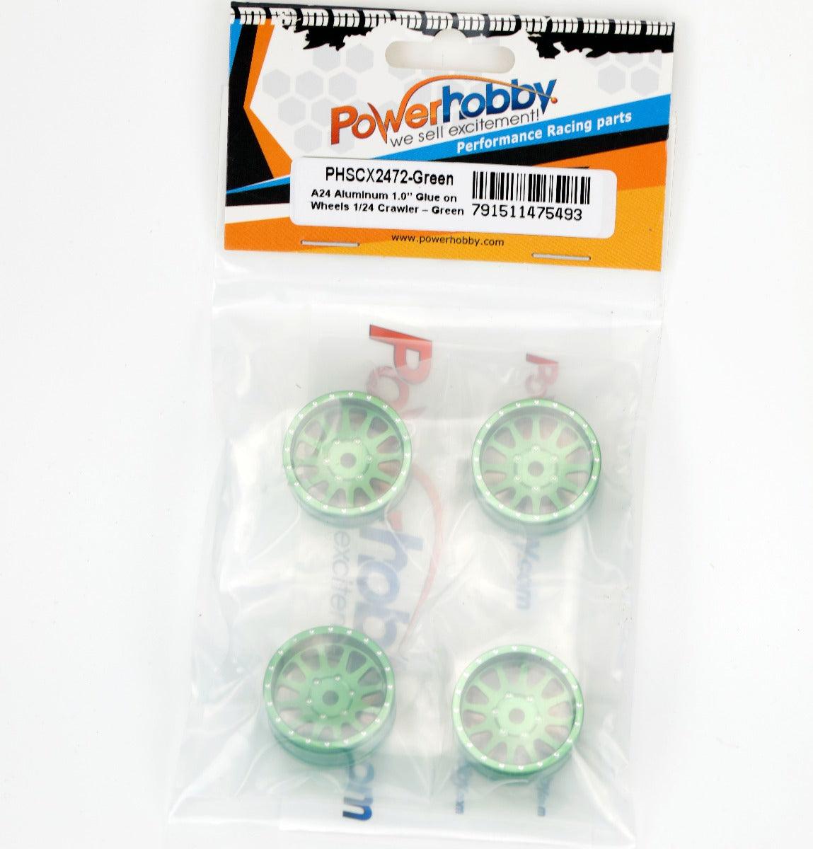 Powerhobby Aluminum 1/24 Rock Crawler Wheels Axial SCX24 Jeep Betty C10 - PowerHobby