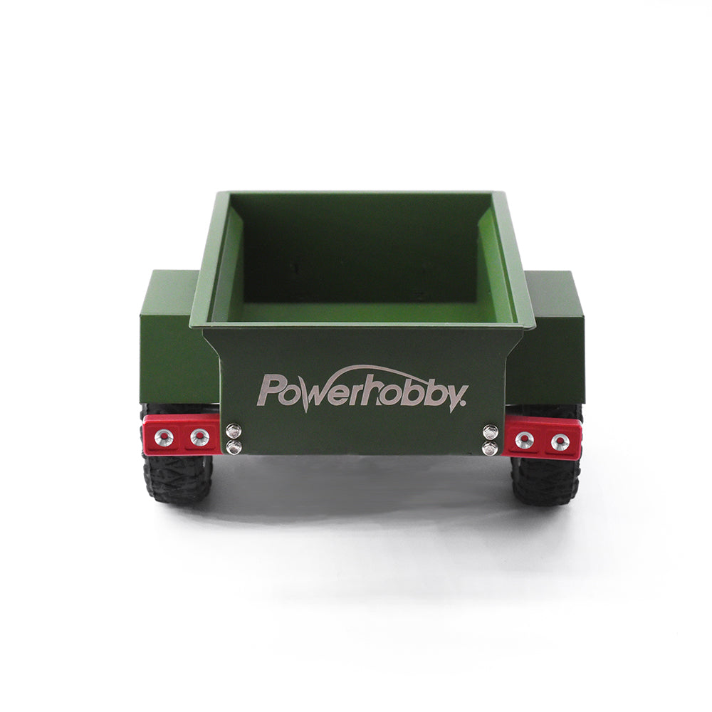 Powerhobby Aluminum Mini RC Crawler 1/24 Trailer GREEN Axial SCX24 / Enduro24 - PowerHobby