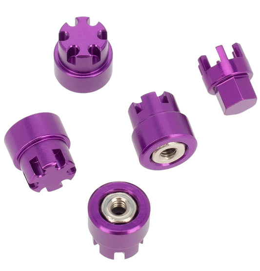 Powerhobby Aluminum M2 Wheel Nuts Cap 1/24 Axial SCX24 C10 Purple - PowerHobby