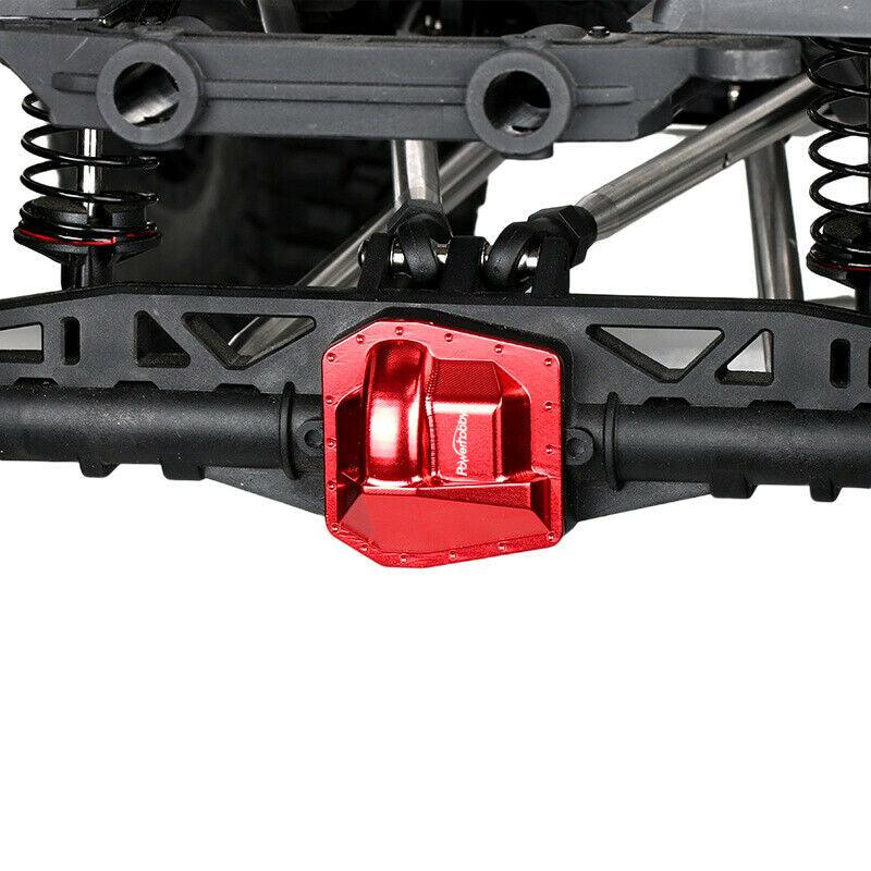 Powerhobby Axial SCX6 Front Rear Aluminum Differential Diff Cover - Red - PowerHobby