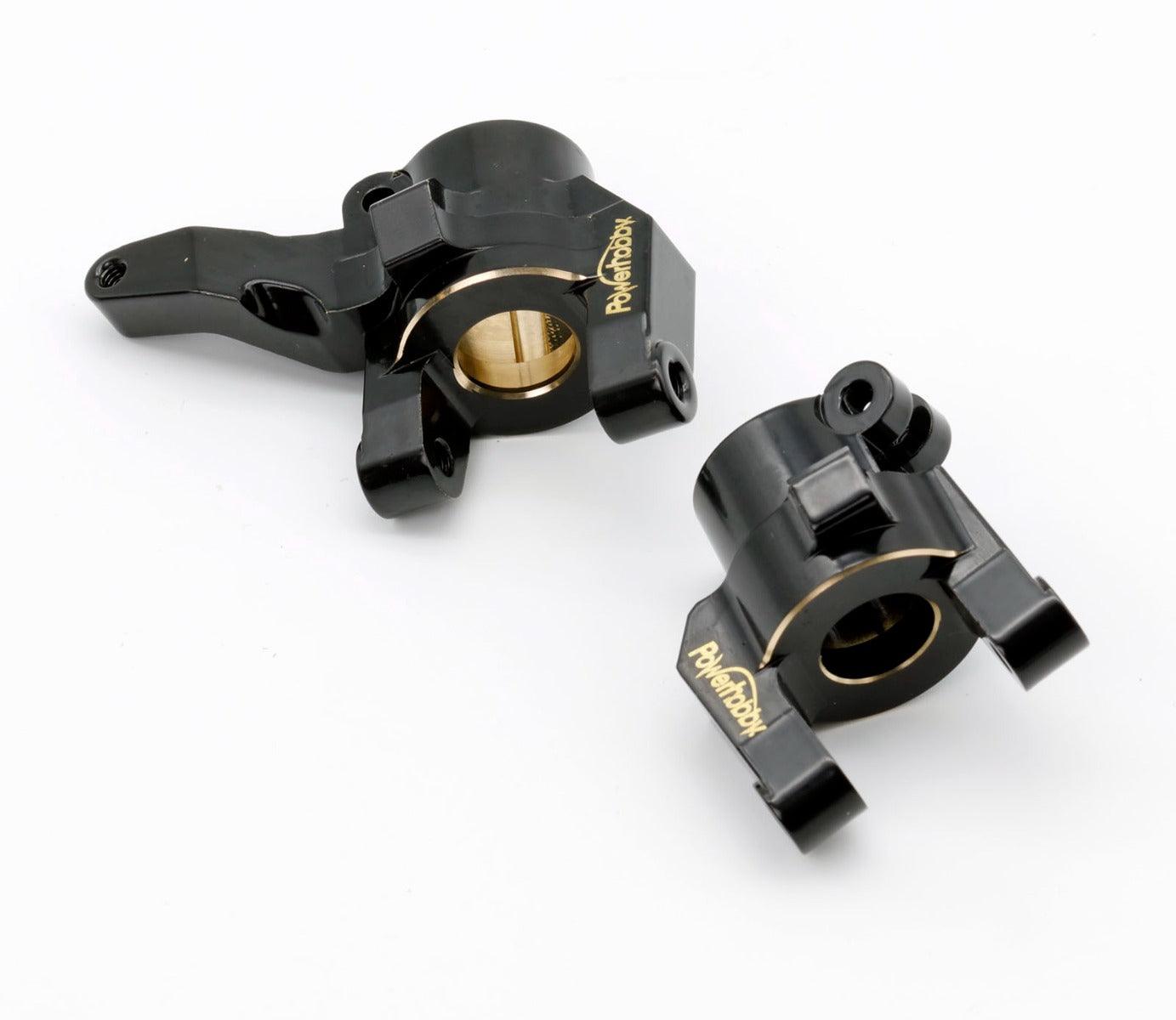 Powerhobby Axial SCX6 Brass Front Knuckle + C CUP Left Right oversized bearing - PowerHobby