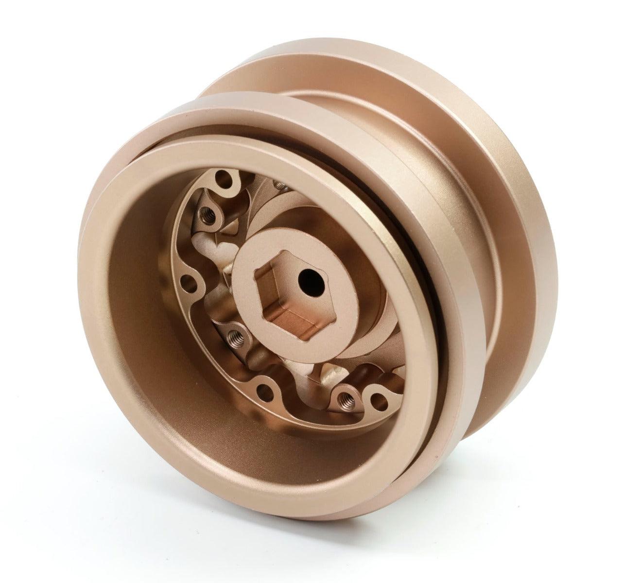 Powerhobby Z1 Axial SCX6 2.9” CNC Aluminum Beadlock Wheels Bronze 4pcs - PowerHobby