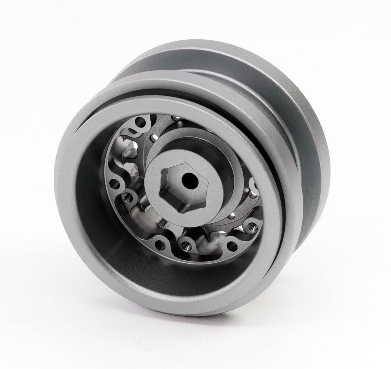 Powerhobby Z1 Axial SCX6 2.9” CNC Aluminum Beadlock Wheels Gunmetal 4pcs - PowerHobby