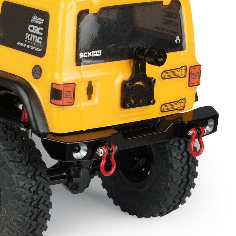 Powerhobby SCX24 Bronco Deadbolt Jeep Aluminum Front Rear Bumper w/ Shackle - PowerHobby