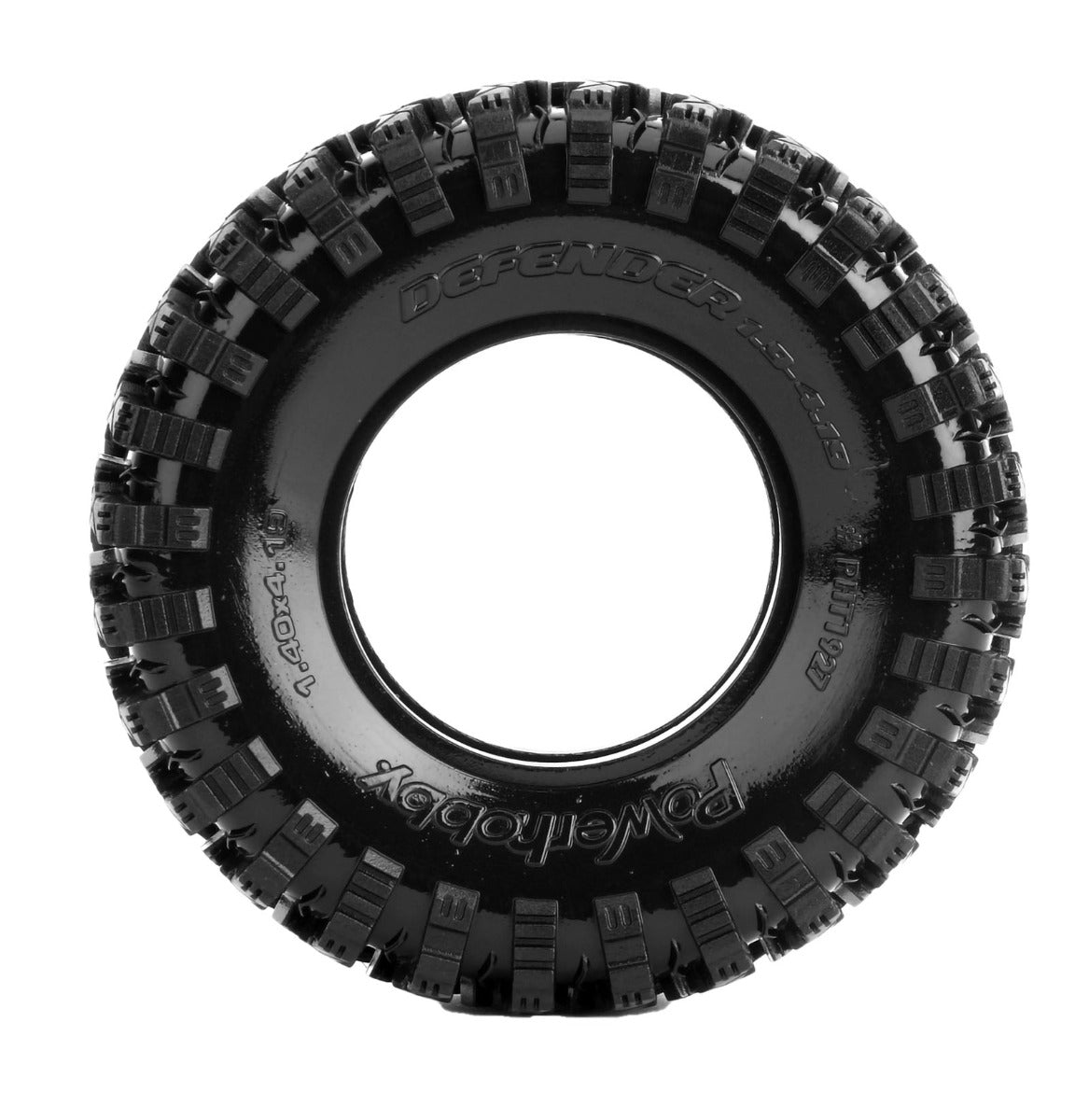 Powerhobby Defender 1.9 4.19 Crawler Tires with Dual Stage Soft and Medium Foams - PowerHobby