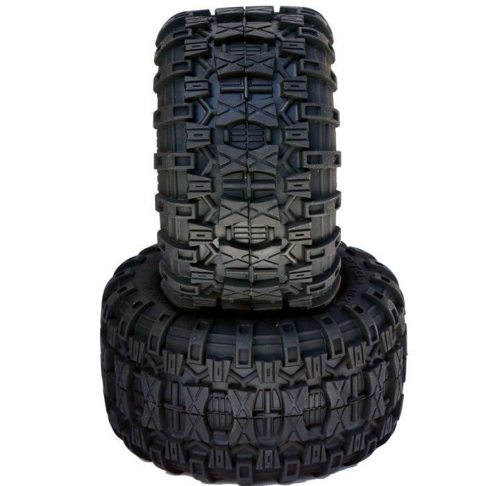 Powerhobby 2.8 Raptor Belted Tires / Wheels 12MM Rear FOR Traxxas 2WD - PowerHobby