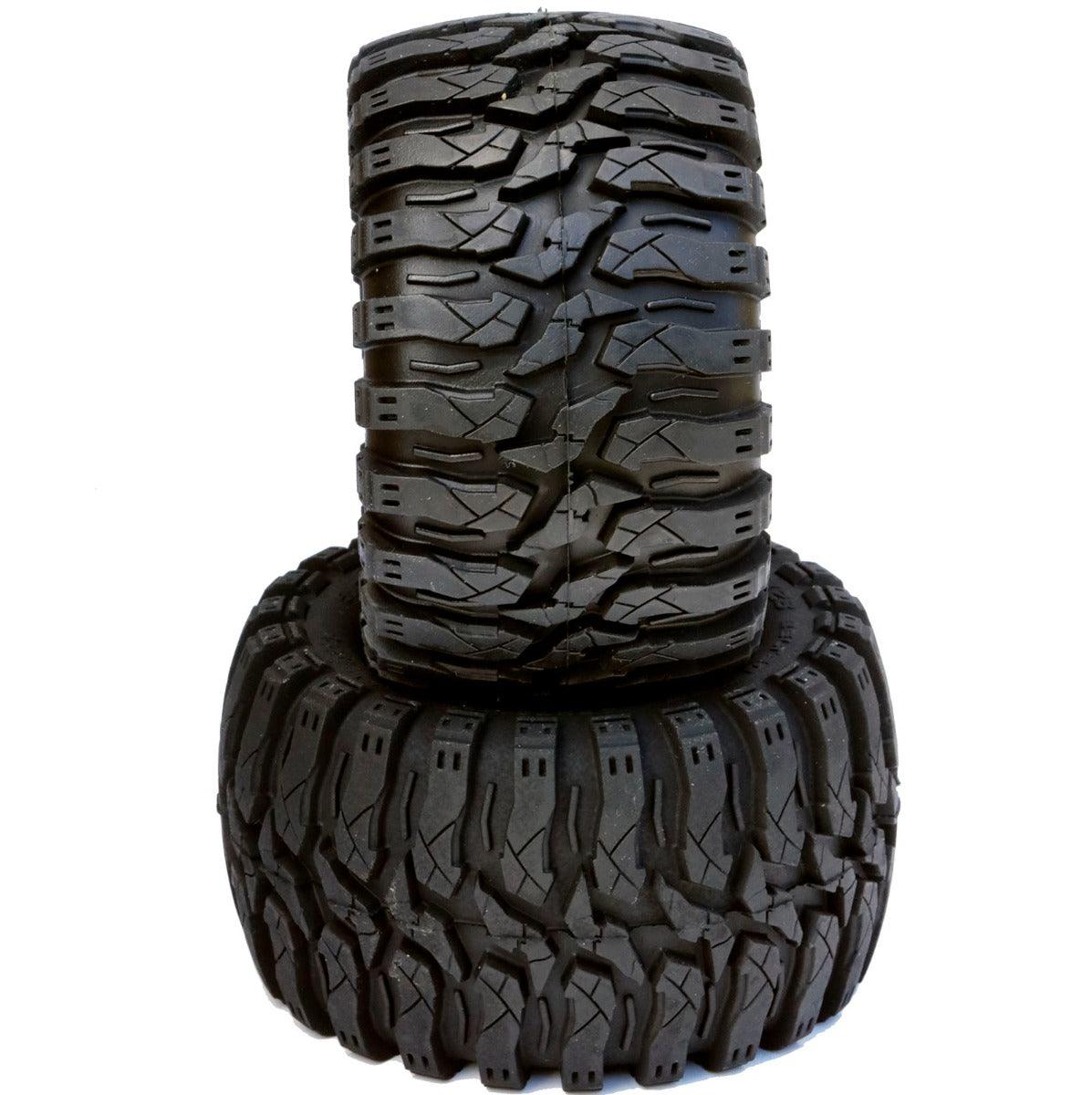 Powerhobby Defender 2.8 Belted All Terrain Tires 12mm 0 Offset Rear FOR Traxxas 2WD - PowerHobby