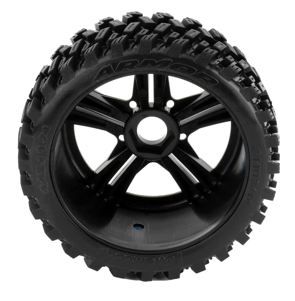 Powerhobby Armor 1/8 Buggy Belted All Terrain Mounted Tires 17MM Claw Wheels - PowerHobby