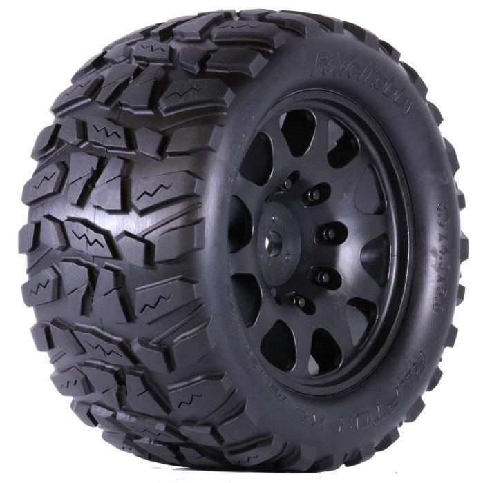 Powerhobby Raptor XL Belted Tires / Viper Wheels (2) FOR Traxxas X-Maxx 8S - PowerHobby