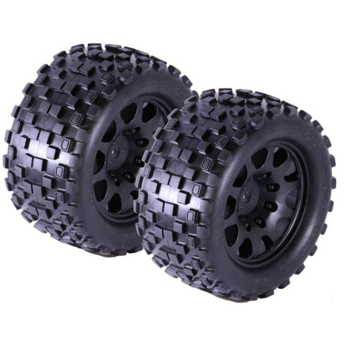Powerhobby SCORPION XL Belted Tires / Viper Wheels (2) Arrma Kraton / OUTCAST 8S - PowerHobby