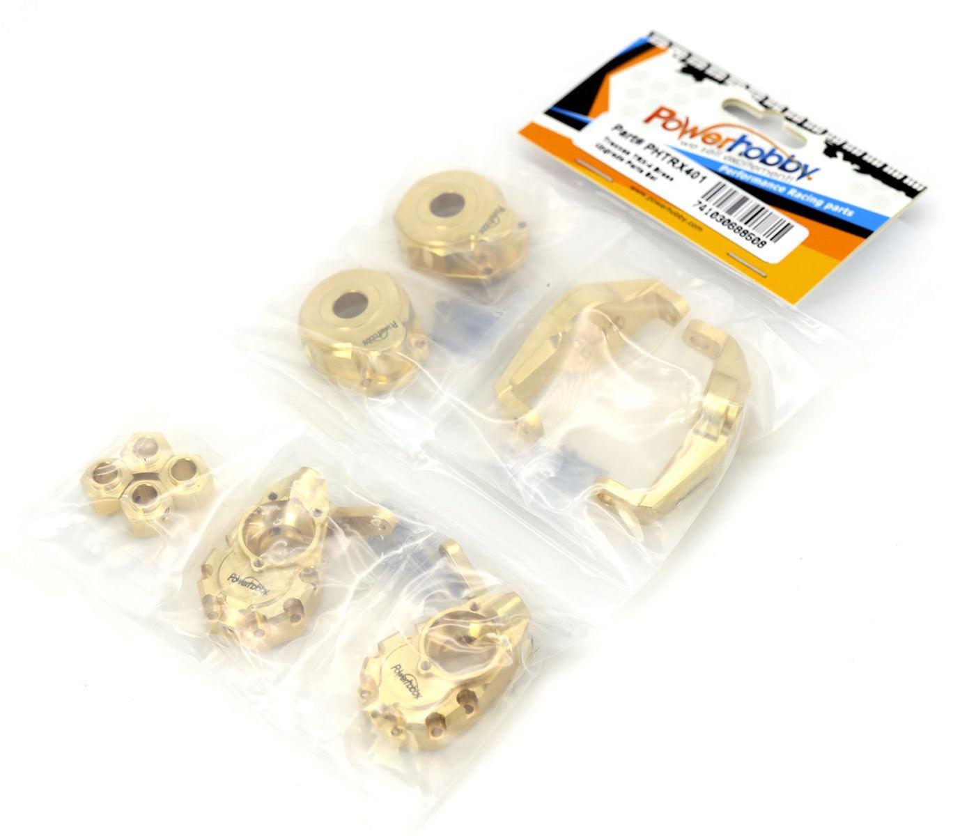 Powerhobby Brass UPGRADE PARTS Knuckles / Portal C Hubs Hexes FOR Traxxas TRX-4 - PowerHobby