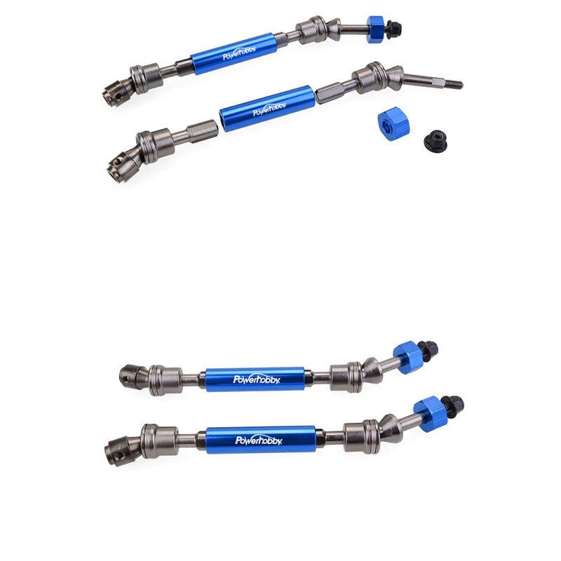 Powerhobby Rear Steel Driveshaft / CVD Blue FOR Traxxas Slash / Stampede 4x4 - PowerHobby