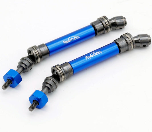 Powerhobby Front Steel Driveshaft / CVD Blue FOR Traxxas Slash / Stampede 4x4 - PowerHobby