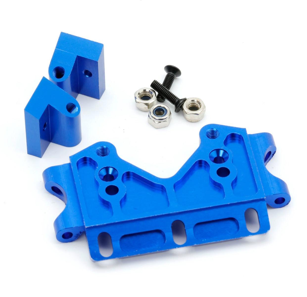 Powerhobby Aluminum Front Bulkhead FOR Traxxas Slash Rustler Bandit 2WD BLUE - PowerHobby