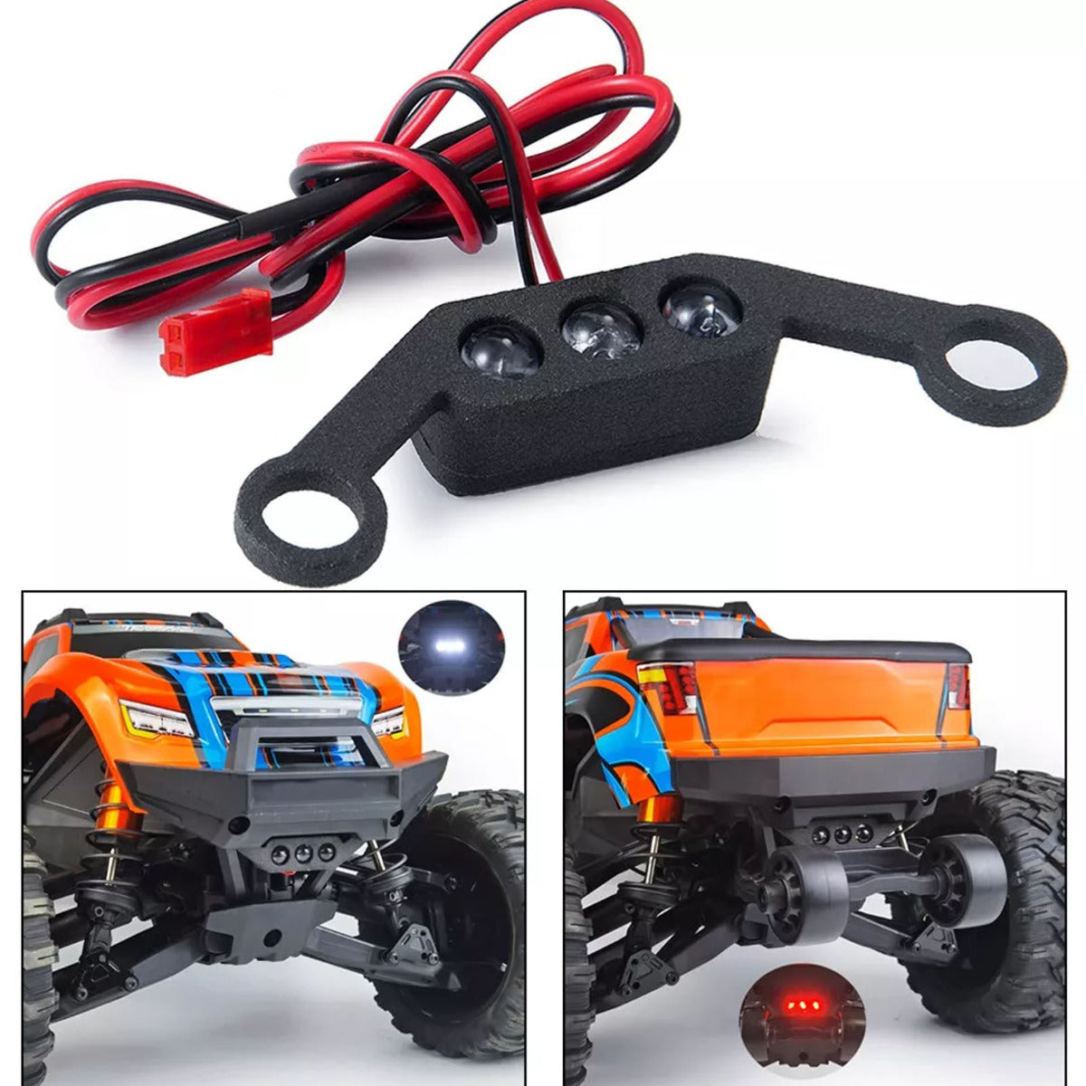 Powerhobby Front & Rear LED Light SET Cobmo FOR Traxxas Maxx Wide - PowerHobby