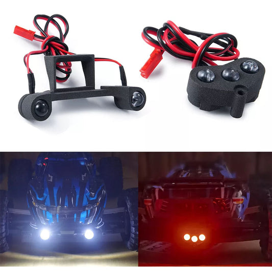 Powerhobby Front & Rear LED Light SET Cobmo FOR Traxxas Rustler 4X4 - PowerHobby