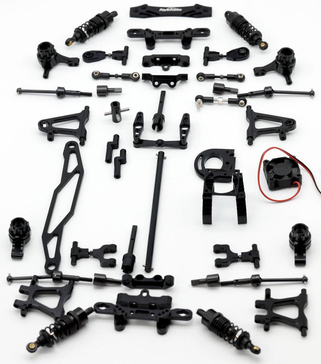 Powerhobby Tamiya TT-02 Aluminum Upgrade Kit TT02 -Black - PowerHobby