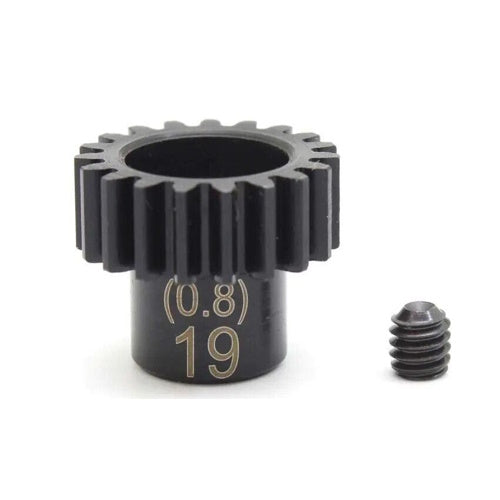 Kyosho PNGS0819 Steel Pinion Gear (19T/0.8M/φ5.0) - PowerHobby