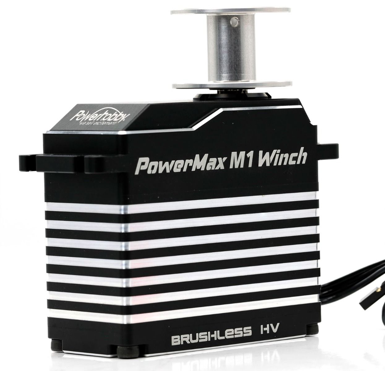 Powerhobby POWERMAX M1WINCH 1/5 High Torque Speed Axial SCX6 Front Bumper Mount - PowerHobby