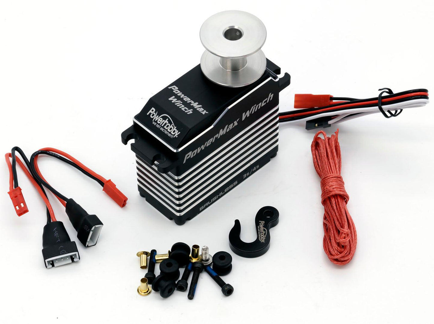 Powerhobby POWERMAX WINCH 1/5th Scale High Torque / Speed Brushless 3S 4S Servo - PowerHobby