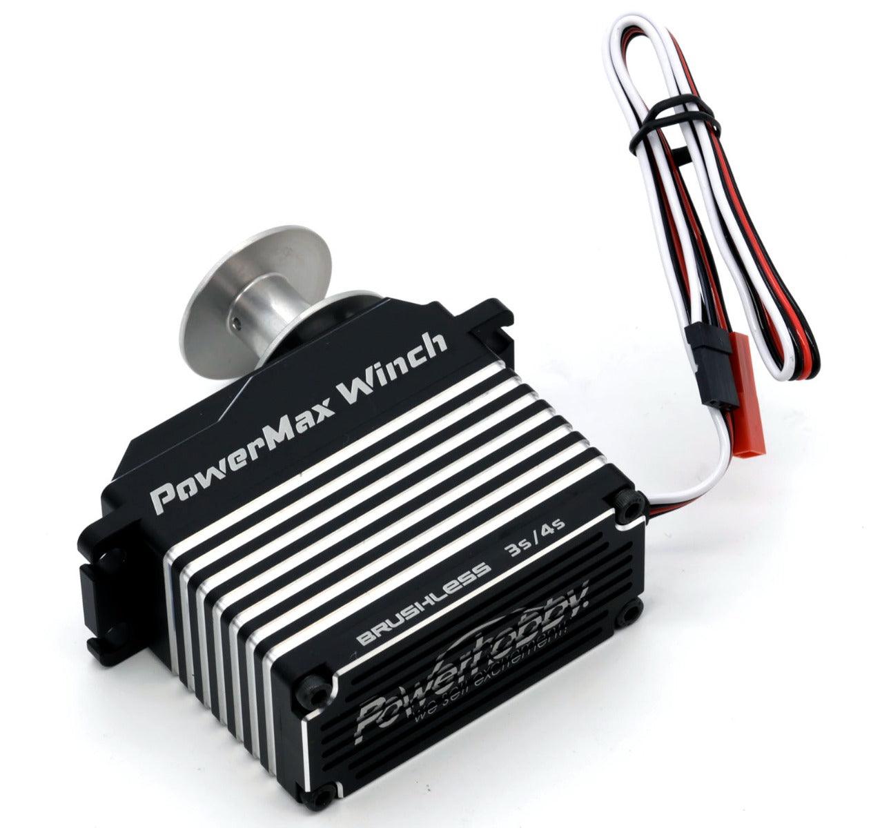 Powerhobby POWERMAX WINCH 1/5th Scale High Torque / Speed Brushless 3S 4S Servo - PowerHobby