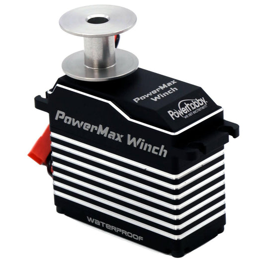 Powerhobby POWERMAX WINCH 1/5th Scale High Torque / Speed Brushless 3S 4S Servo - PowerHobby