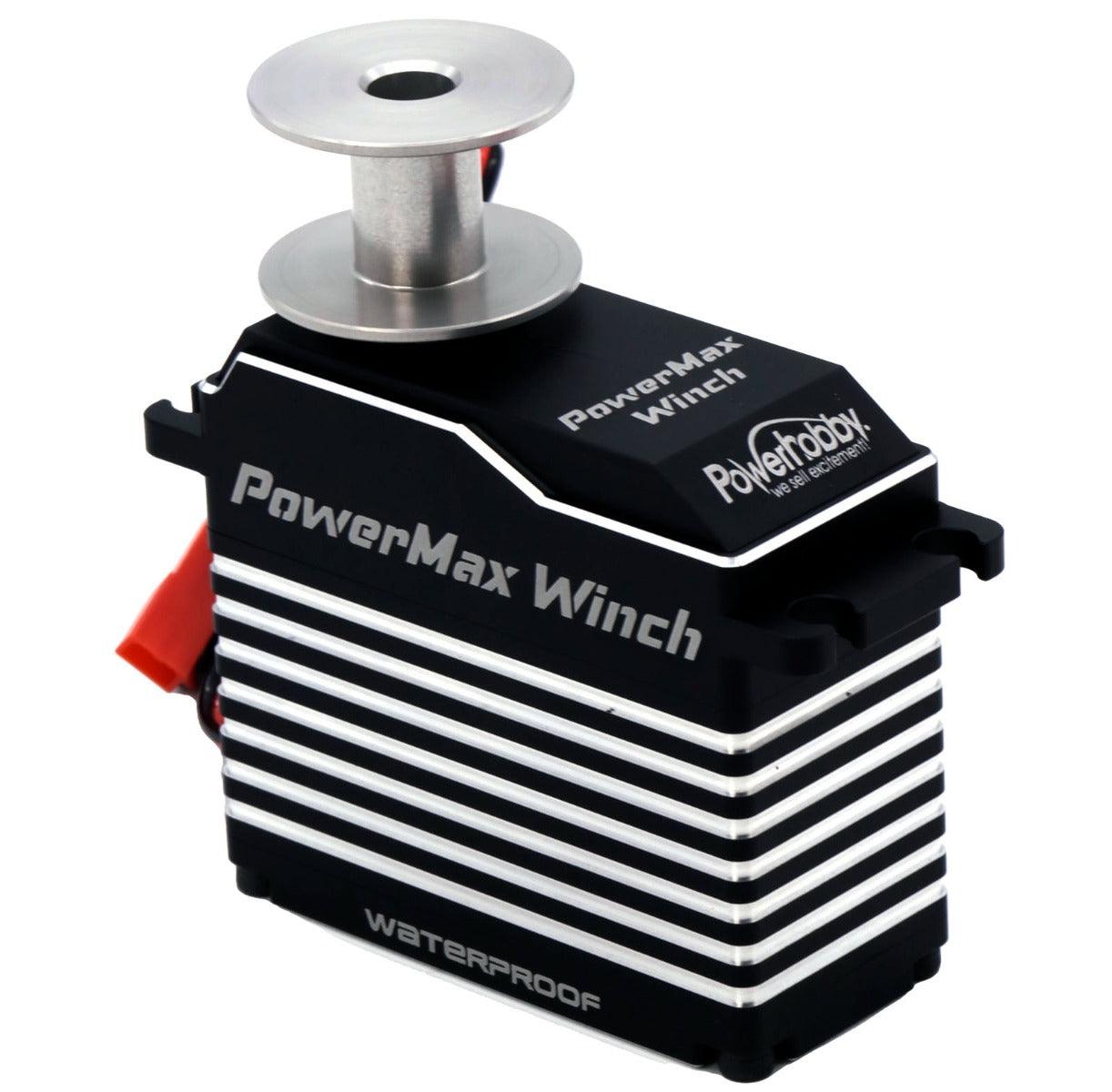 Powerhobby POWERMAX WINCH 1/5 High Torque / Speed 3S 4S Servo Axial SCX6 - PowerHobby