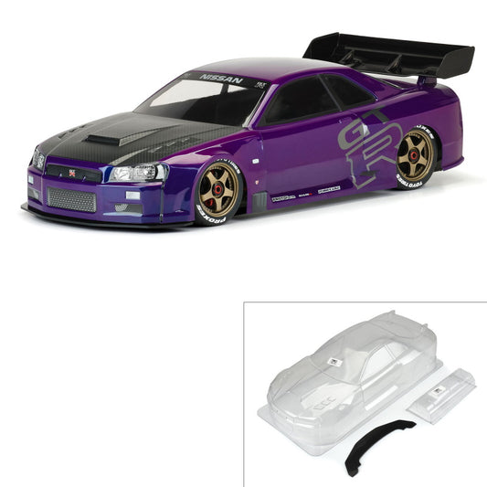 Protoform 1584-00 1/7 2002 Nissan Skyline GT-R R34 Clear Body ARRMA Infraction 6S - PowerHobby