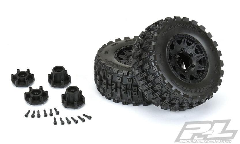 Pro-Line Badlands MX28 HP 2.8" All Terrain Truck Tire Mounted TRA Stampede - PowerHobby