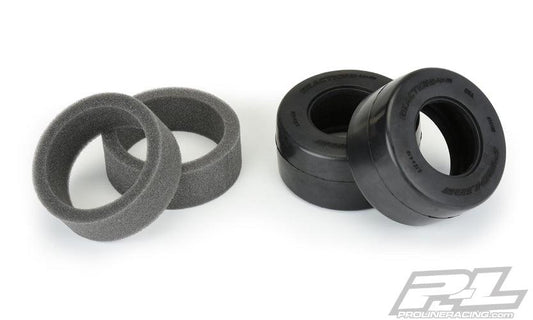 Pro-Line Reaction + HP Wide SC S3 (Soft) Drag Racing Belted Tires For Pro-Line - PowerHobby