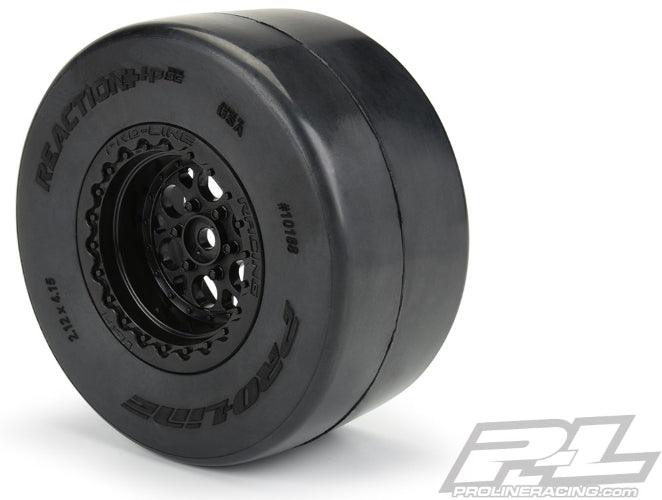 Pro-Line Reaction + HP Wide SC S3 (Soft) Drag Racing Belted Tires For Pro-Line - PowerHobby