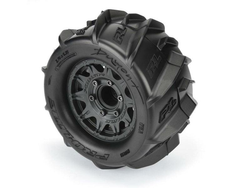 Pro-line 10193-10 1/10 Dumont Front/Rear 2.8" MT Tires Mounted 12mm Blk Raid (2) - PowerHobby