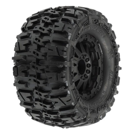 Pro-Line PRO117014 Trencher 2.8 TRA Style Bead,Mnt F-11 Blk Whl: RJATO - PowerHobby