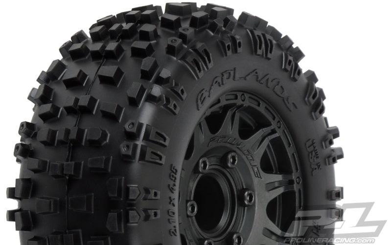 Pro-Line Badlands 2.8" Mounted Tires /Wheels Traxxas Stampede Rustler 2wd 4X4 - PowerHobby