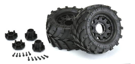 Pro-Line F/R Masher 2.8" A/T Tires Mounted on Raid Wheels Traxxas 2wd Stampede - PowerHobby