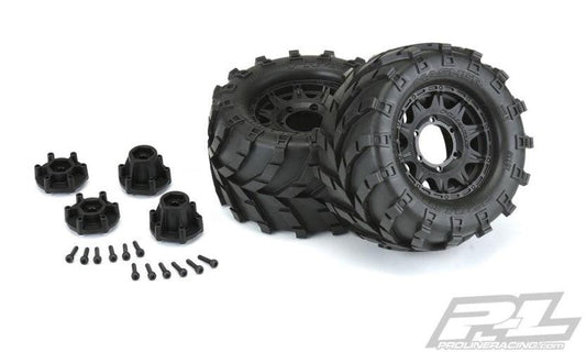 Pro-Line Masher 2.8 (Traxxas Style Bead) All Terrain Tires Mounted 1192-12 - PowerHobby