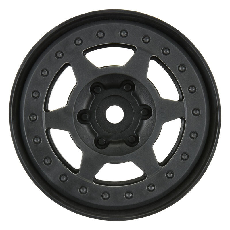 Pro-Line 2809-03 1/10 Holcomb 1.9" 12mm Crawler Bead-Loc Wheels (2) Black - PowerHobby