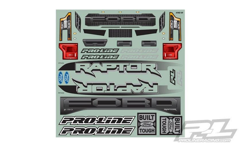 Pro-Line 3482-18 Pre-Cut 2017 Ford F-150 Raptor Black Body Traxxas X-MAXX - PowerHobby