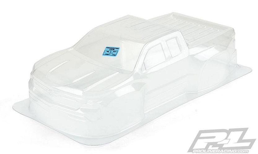 Pro-Line 2019 Chevy Silverado Z71 Trail Boss True Scale SC Body Clear Slash - PowerHobby