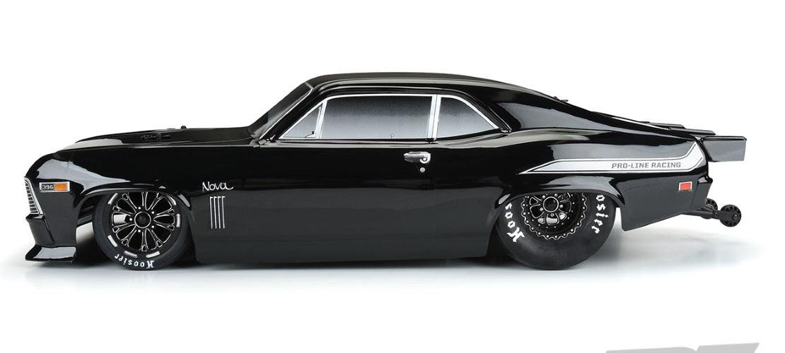 Pro-Line 1969 Chevrolet Nova Tough-Color Painted (Black) Body Associated DR10 - PowerHobby