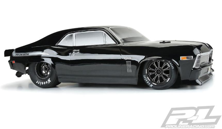 Pro-Line 1969 Chevrolet Nova Tough-Color Painted (Black) Body Associated DR10 - PowerHobby