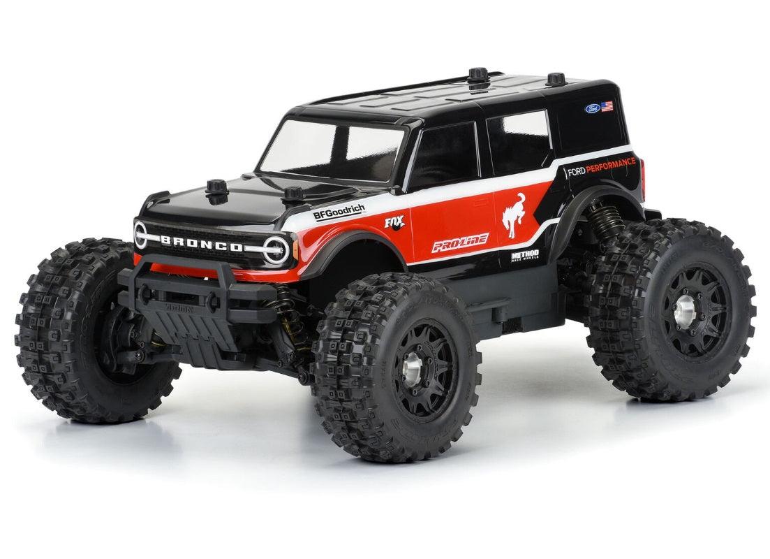 Pro-Line 3591-00 1/10 2021 Ford Bronco Clear Body Stampede Granite Vorteks - PowerHobby