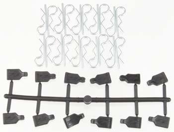 Pro-Line 6051-01 1/8 Car/Truck/Buggy Pro-Pulls (12) Body Clips (20) - PowerHobby