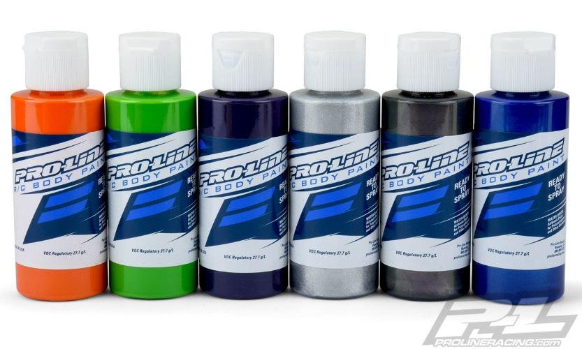 Pro-Line 6323-01 RC Body Airbrush Paint Secondary Color Set (6) - PowerHobby