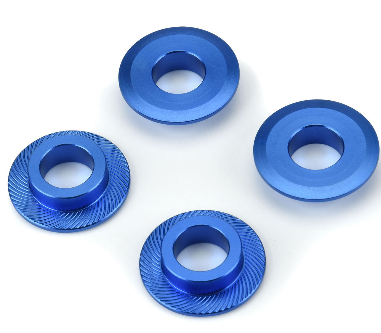 Pro-Line 6379-00 1/5 Billet Adapter Washer Aluminum (4) Blue X-Maxx - PowerHobby