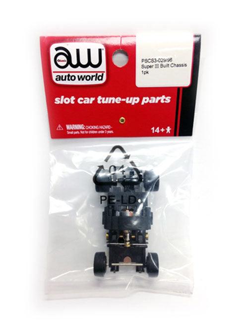 AutoWorld Super III Complete Replacement Chassis HO Slot Car PSCS3-029 - PowerHobby